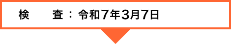 検査：令和6年3月7日