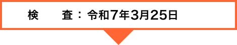 検査：令和6年3月25日